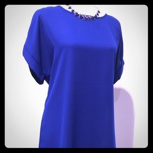 Never worn Royal Blue High-Low Blouse